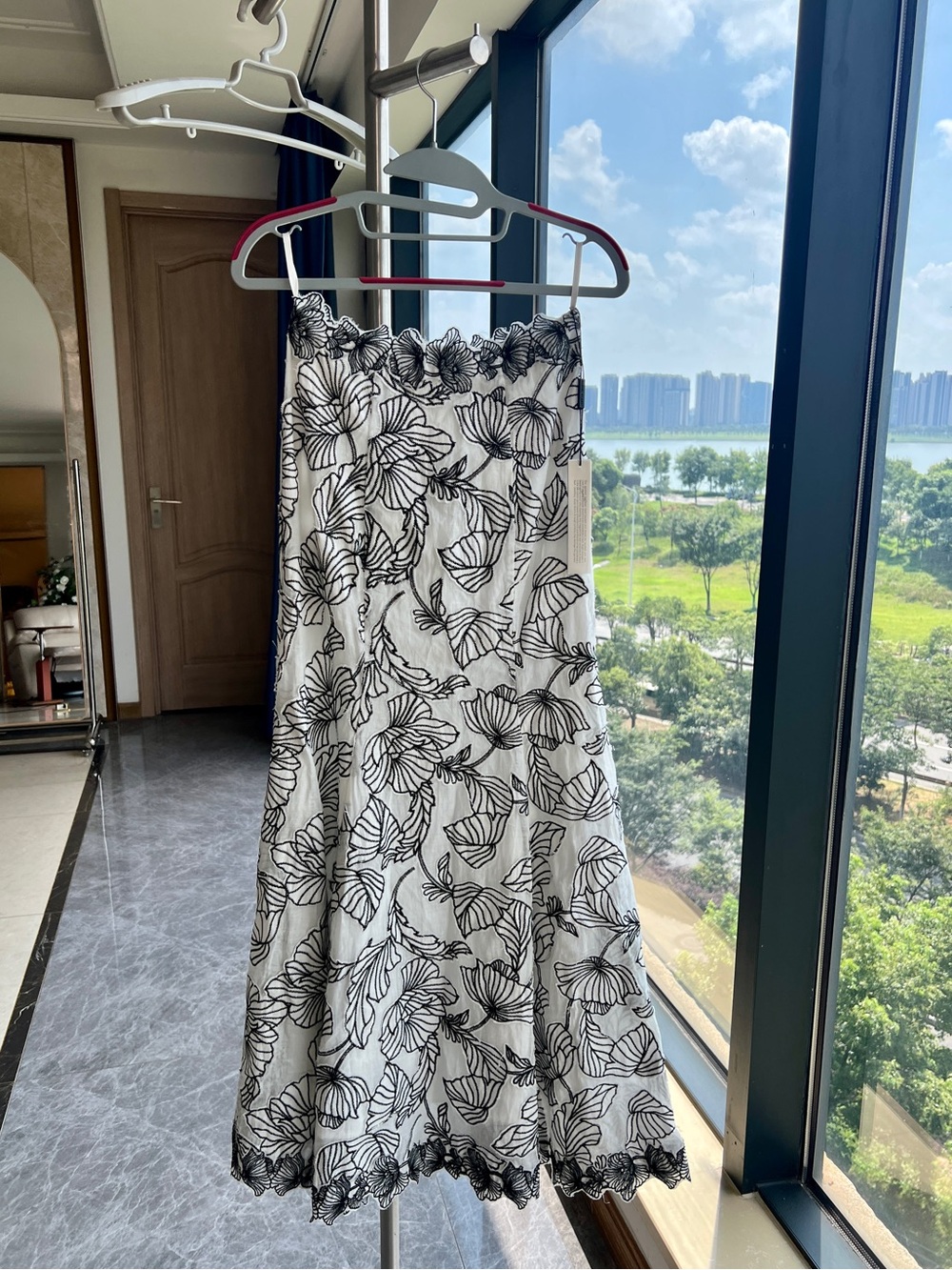 RACHEL GILBERT Emelia Embroidered Ramie Maxi Skirt AU6 / US2 NWT